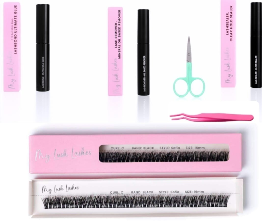 C Curl Black Ribbon Lash - Sofia Style Starter Kit