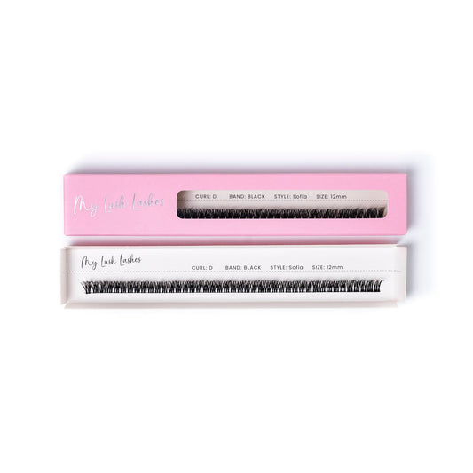 D Curl Black Ribbon Lash - Sofia Style