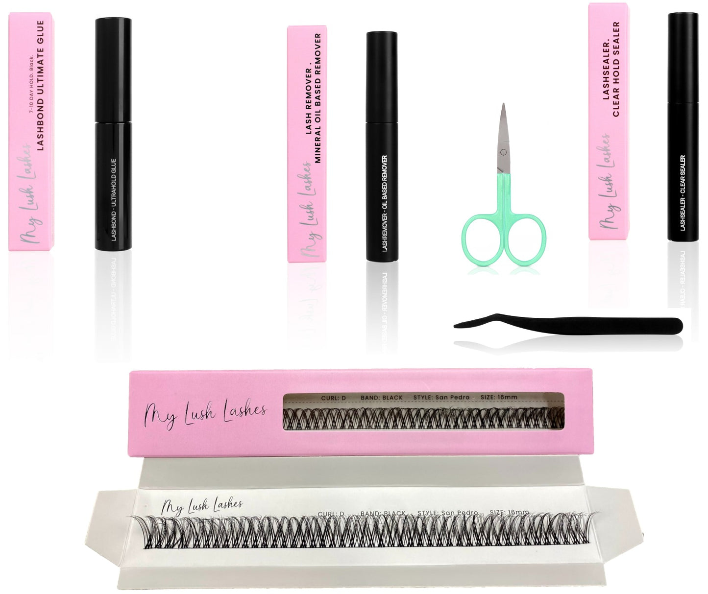 D Curl Black Ribbon Lash - Monaco Style Starter Kit