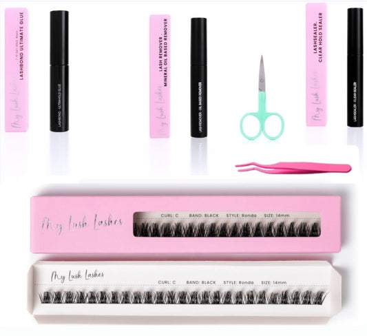 D Curl Black Ribbon Lash - Rhonda Style Starter Kit