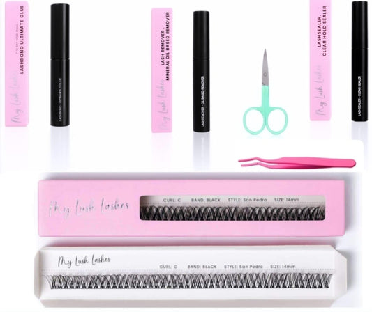 D Curl Black Ribbon Lash - San Pedro Style Starter Kit