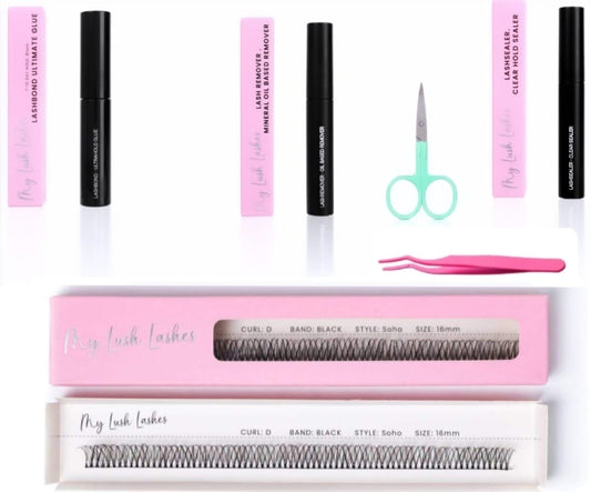 D Curl Black Ribbon Lash - Soho Style Starter Kit