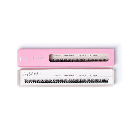 C Curl Black Ribbon Lash - Sofia Style